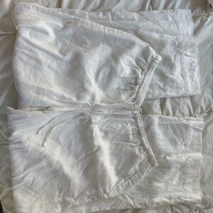 Abercombie White Linen Pants